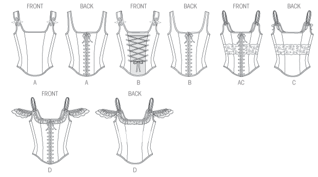 B5935 Misses' Corset | Easy from Jaycotts Sewing Supplies