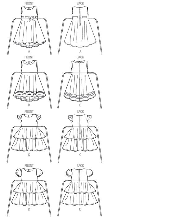 B6013 Girls' Dress | Easy from Jaycotts Sewing Supplies