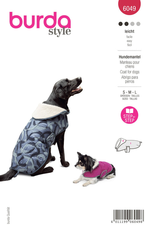 Burda Sewing Pattern 6049 Dog Coat from Jaycotts Sewing Supplies