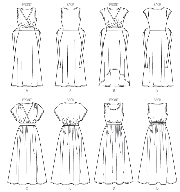 B6051 Misses' Dress | Easy from Jaycotts Sewing Supplies