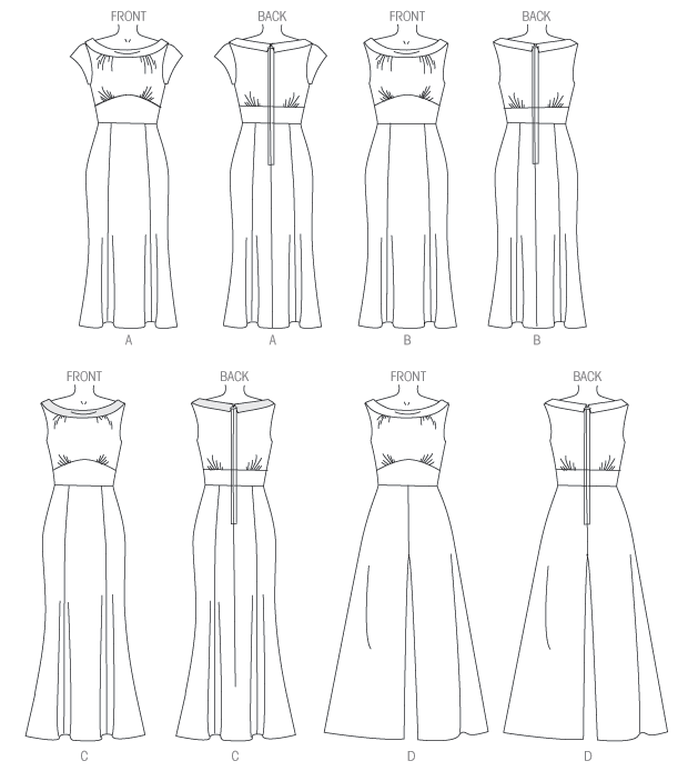 B6130 Misses' Dress and Jumpsuit | Easy from Jaycotts Sewing Supplies