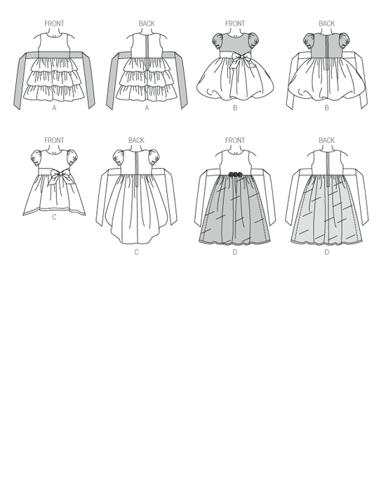 B6161 Childrens' / Girls' Dress from Jaycotts Sewing Supplies