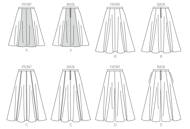 B6179 Misses' Skirt & Culottes from Jaycotts Sewing Supplies