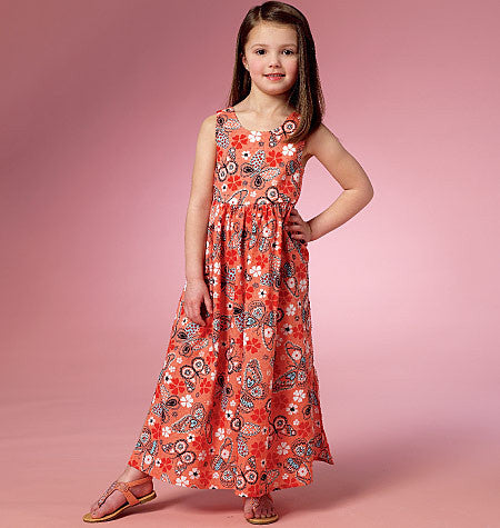 B6202 Children's/Girls' Dress and Culottes from Jaycotts Sewing Supplies