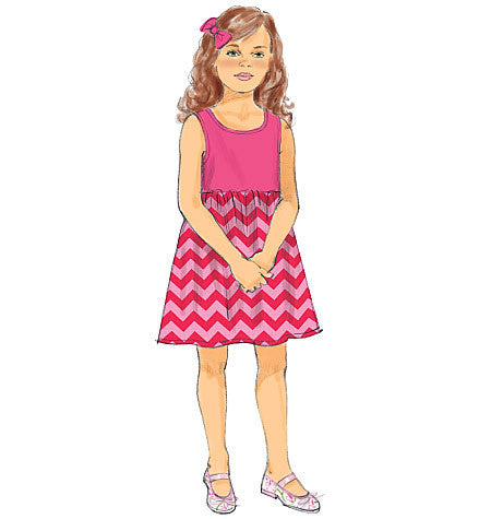 B6202 Children's/Girls' Dress and Culottes from Jaycotts Sewing Supplies