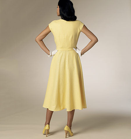 B6211 Misses' Retro Dress and Belt from Jaycotts Sewing Supplies