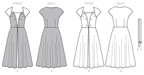B6211 Misses' Retro Dress and Belt from Jaycotts Sewing Supplies