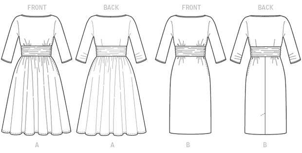 B6242 Misses' Dress from Jaycotts Sewing Supplies
