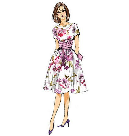 B6318 Misses' Tie-Waist Dress from Jaycotts Sewing Supplies