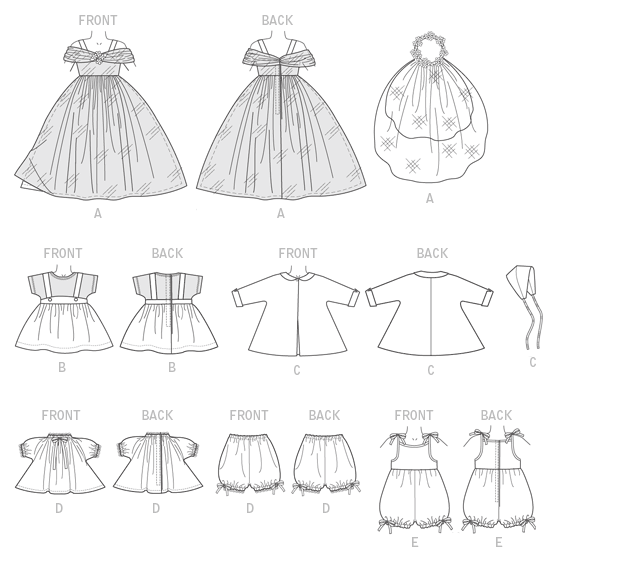 B6336 Retro Outfits for 18" Doll from Jaycotts Sewing Supplies