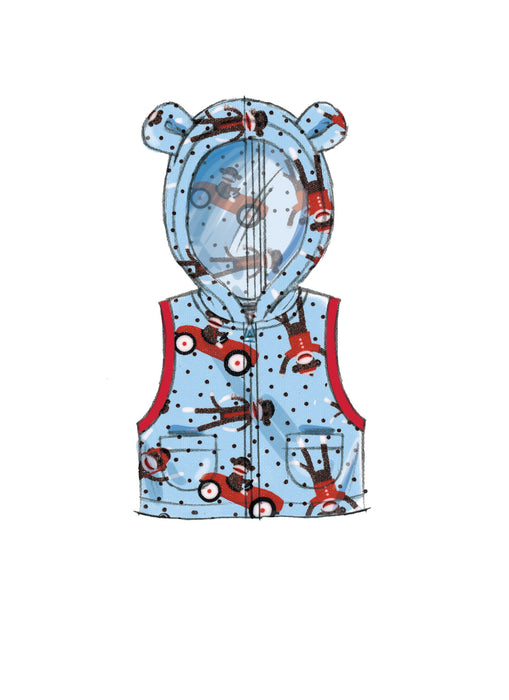 B6372 Infants' Cape, Vest, Buntings and Pull-On Pants from Jaycotts Sewing Supplies