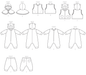 B6372 Infants' Cape, Vest, Buntings and Pull-On Pants from Jaycotts Sewing Supplies