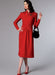 B6374 Misses' Swan-Neck or Shawl Collar Dresses with Asymmetrical Gathers from Jaycotts Sewing Supplies