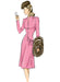 B6374 Misses' Swan-Neck or Shawl Collar Dresses with Asymmetrical Gathers from Jaycotts Sewing Supplies