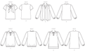 B6378 Misses' Gathered Tops and Tunics with Neck Ties from Jaycotts Sewing Supplies