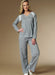 B6428 Misses' Robe, Raglan Sleeve Tops and Gown, and Pull-On Pants from Jaycotts Sewing Supplies