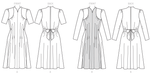 B6485 Misses' Dresses with Waist Tie from Jaycotts Sewing Supplies