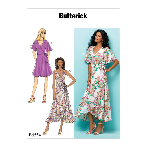 B6554 Misses' Wrap Dresses Pattern from Jaycotts Sewing Supplies