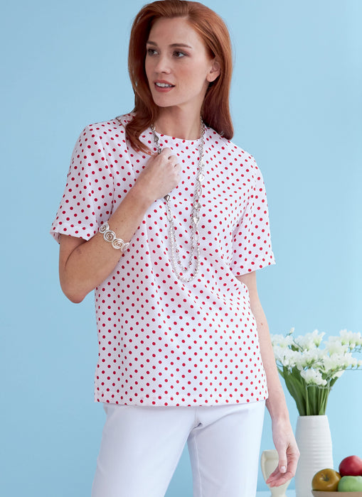 Butterick Sewing Pattern 6751 Misses'/Misses' Petite Pullover Tops from Jaycotts Sewing Supplies