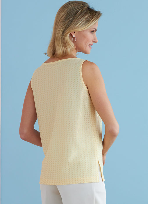 Butterick Sewing Pattern 6751 Misses'/Misses' Petite Pullover Tops from Jaycotts Sewing Supplies