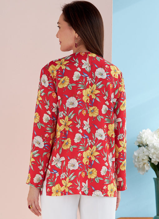 Butterick Sewing Pattern 6751 Misses'/Misses' Petite Pullover Tops from Jaycotts Sewing Supplies
