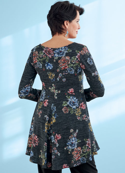 Butterick Sewing Pattern 6752 Misses' Fit and Flare Knit Tunics from Jaycotts Sewing Supplies