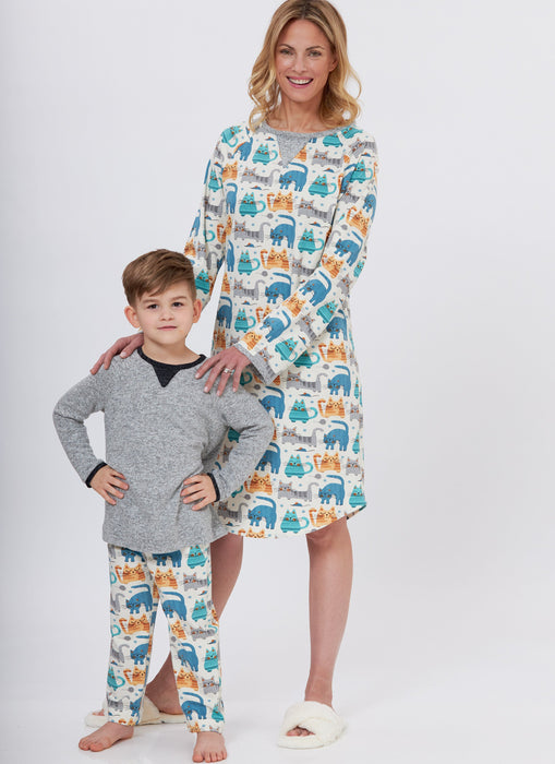 Butterick sewing pattern 6867 Unisex Sleepwear from Jaycotts Sewing Supplies