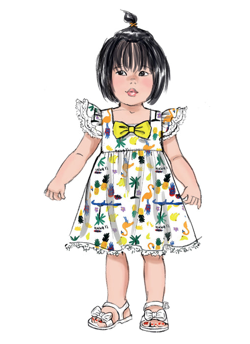 Butterick 6885 Toddlers' Dress sewing pattern from Jaycotts Sewing Supplies