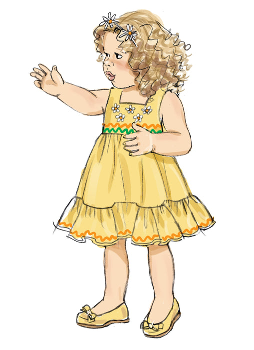 Butterick 6885 Toddlers' Dress sewing pattern from Jaycotts Sewing Supplies