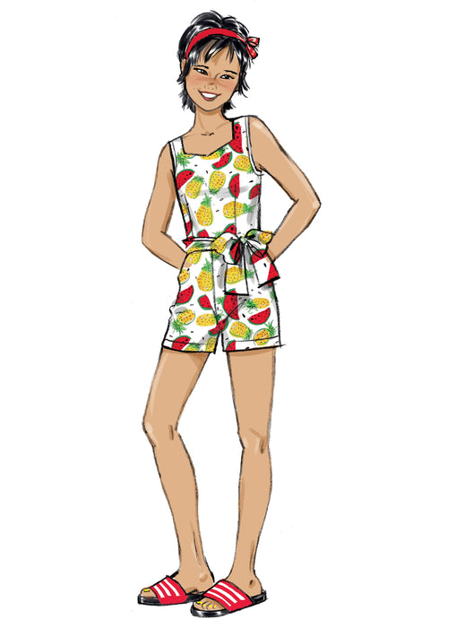 Butterick 6888 Girl's Jumpsuit and Romper sewing pattern from Jaycotts Sewing Supplies