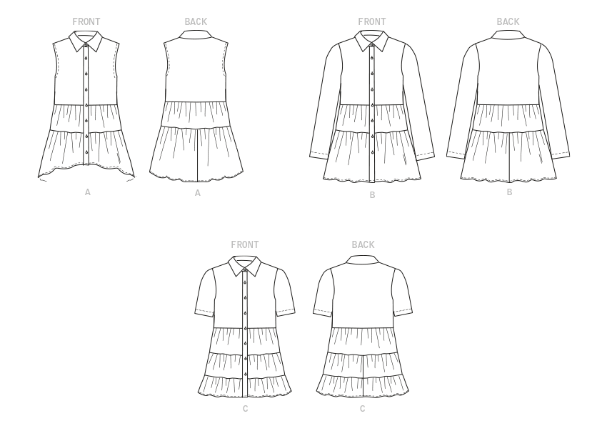 Butterick sewing pattern 6897 Misses' Top from Jaycotts Sewing Supplies
