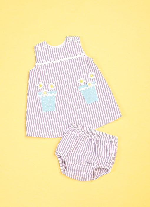 Butterick sewing pattern 6905 Baby Overalls, Dress and Panties from Jaycotts Sewing Supplies
