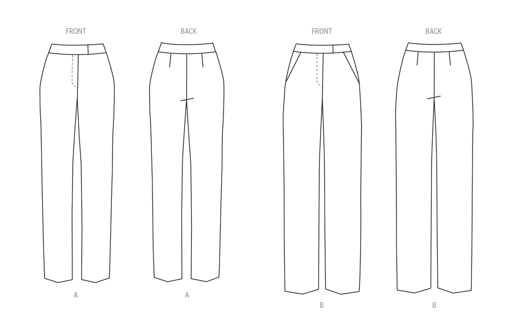 Butterick sewing pattern 6910 Misses' Trousers by Palmer/Pletsch from Jaycotts Sewing Supplies