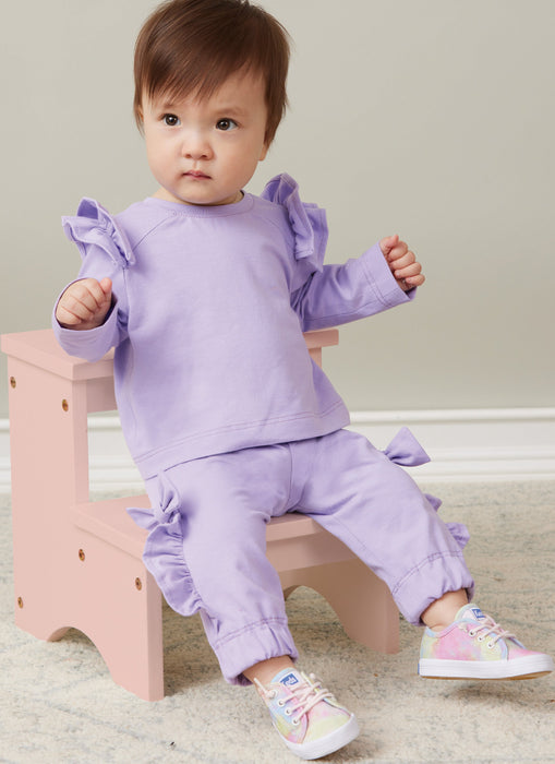 Butterick sewing pattern 6920 Infants' Knit Top and Pants from Jaycotts Sewing Supplies