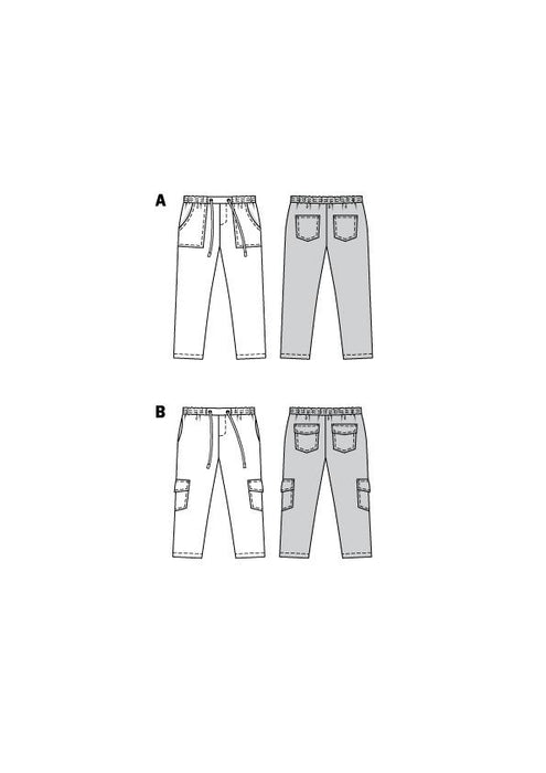 Burda Sewing Pattern 9271 Boys / Girls Slip-on Trousers from Jaycotts Sewing Supplies