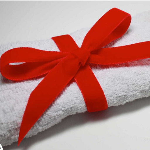 Berisfords Velvet Ribbon, Red from Jaycotts Sewing Supplies