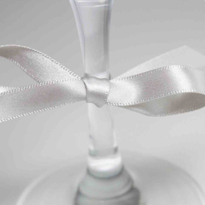 Berisfords Satin Ribbon, Silver Grey from Jaycotts Sewing Supplies