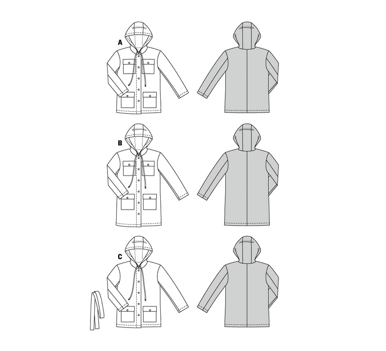 Burda Style Sewing Pattern 5923 Misses' Parka from Jaycotts Sewing Supplies