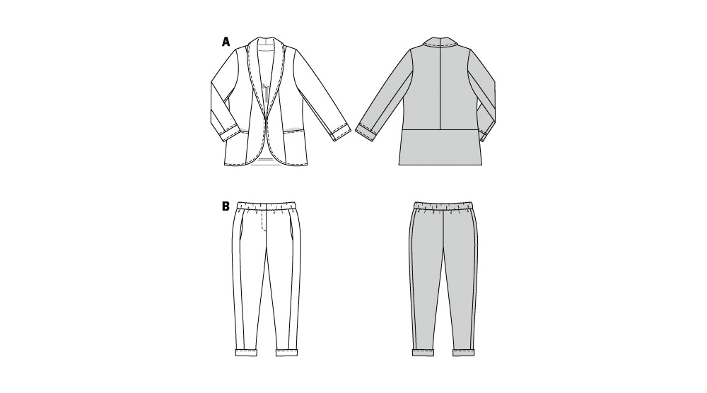 Burda Style Sewing Pattern 5935 Misses' Suit from Jaycotts Sewing Supplies