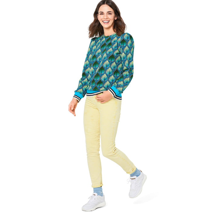 Burda Sewing Pattern 6109 Sweatshirt from Jaycotts Sewing Supplies