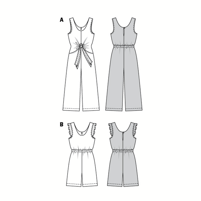 Burda Sewing Pattern 6134 Jumpsuit from Jaycotts Sewing Supplies