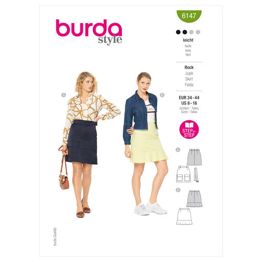 Burda Sewing Pattern 6147 Skirt from Jaycotts Sewing Supplies