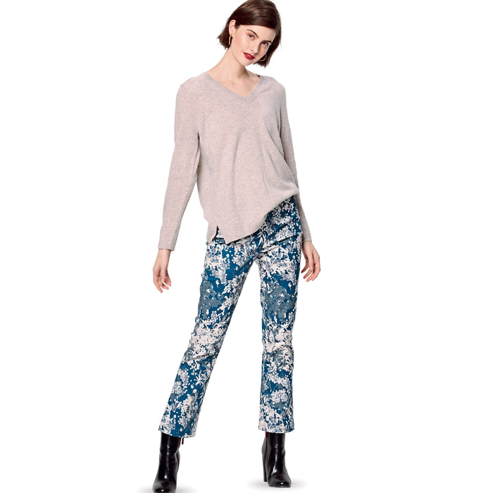 Burda Sewing Pattern 6152 Flared trousers or pants from Jaycotts Sewing Supplies