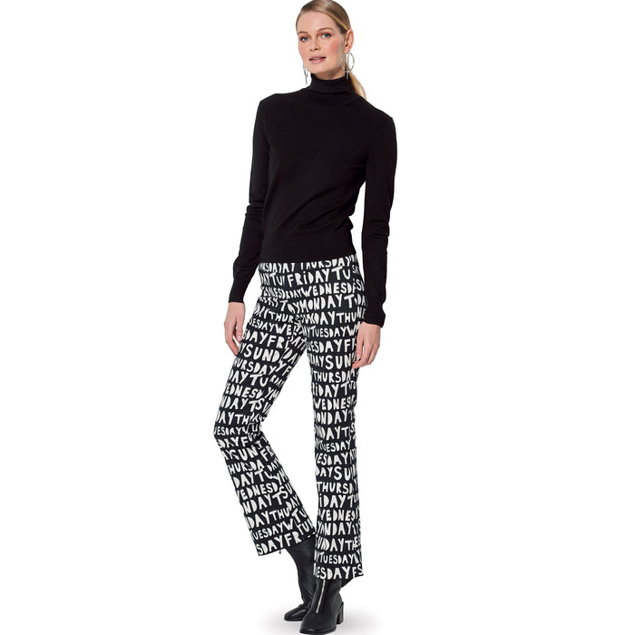 Burda Sewing Pattern 6152 Flared trousers or pants from Jaycotts Sewing Supplies