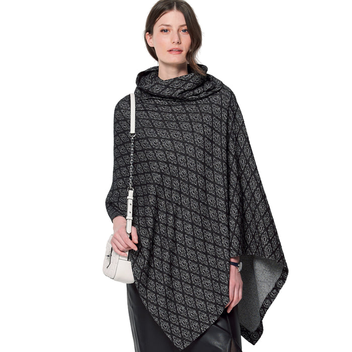 Burda Sewing Pattern 6175 Cape with roll neck from Jaycotts Sewing Supplies