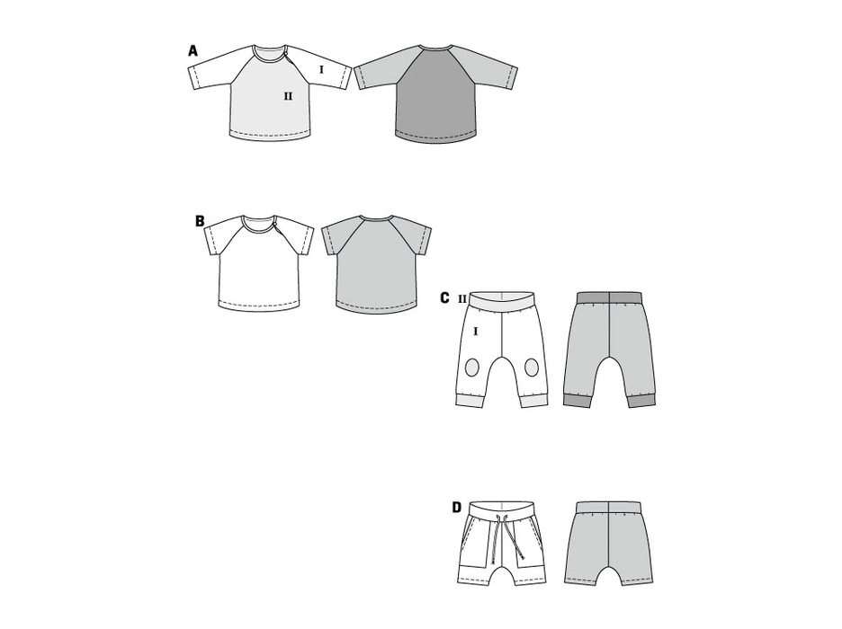 Burda Style Sewing Pattern 9246 Babies' Clothes from Jaycotts Sewing Supplies