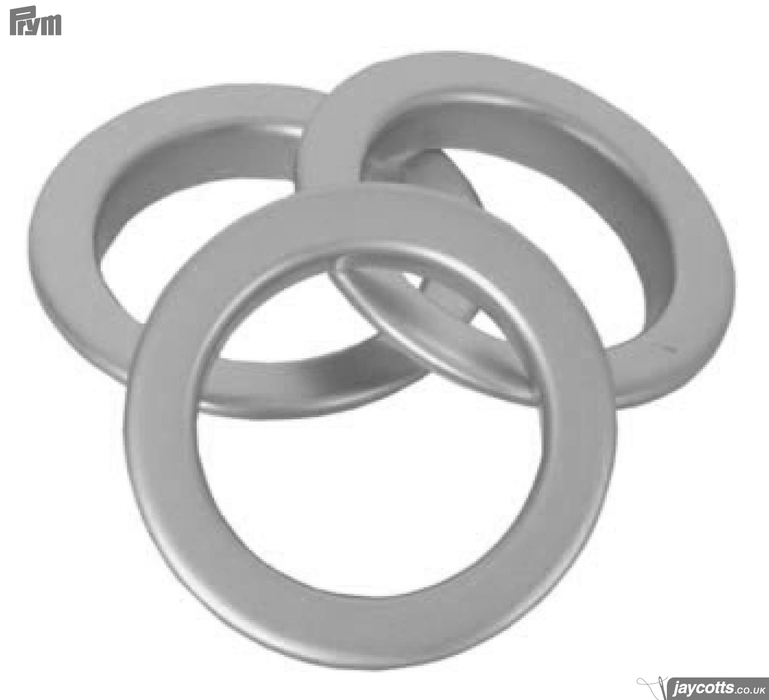 PRYM Metal Eyelets - Silver (Non-Sew) from Jaycotts Sewing Supplies