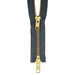 YKK Gold Tooth Two Way Open End Zip, GREY from Jaycotts Sewing Supplies