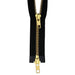 YKK Gold Tooth Two Way Open End Zip, Black from Jaycotts Sewing Supplies