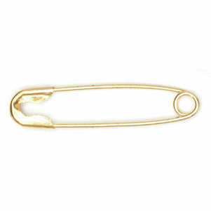 Small Brass Safety Pins, pack of 50 from Jaycotts Sewing Supplies